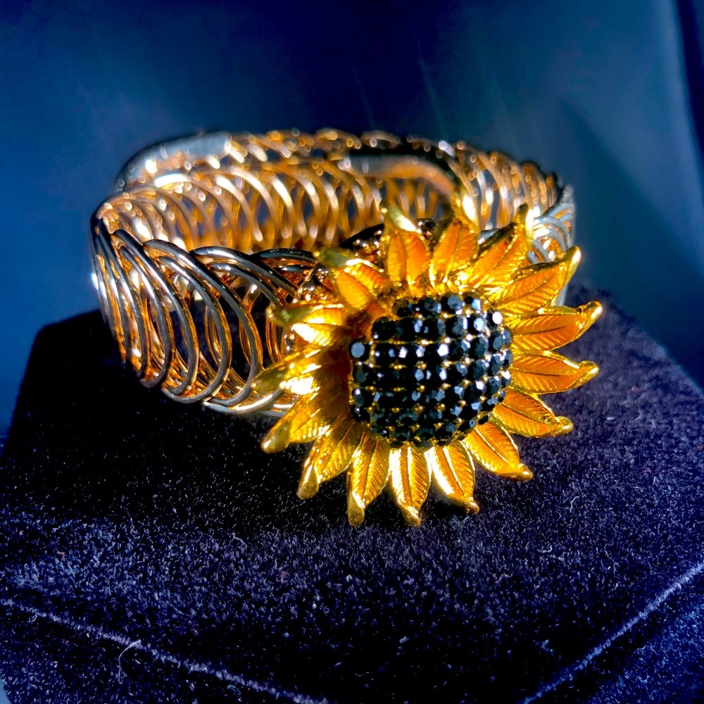 Snap Jewelry Sunflower Bracelet